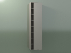 Armario de pared con 1 puerta derecha (8CUCFDD01, Clay C37, L 48, P 36, H 192 cm)