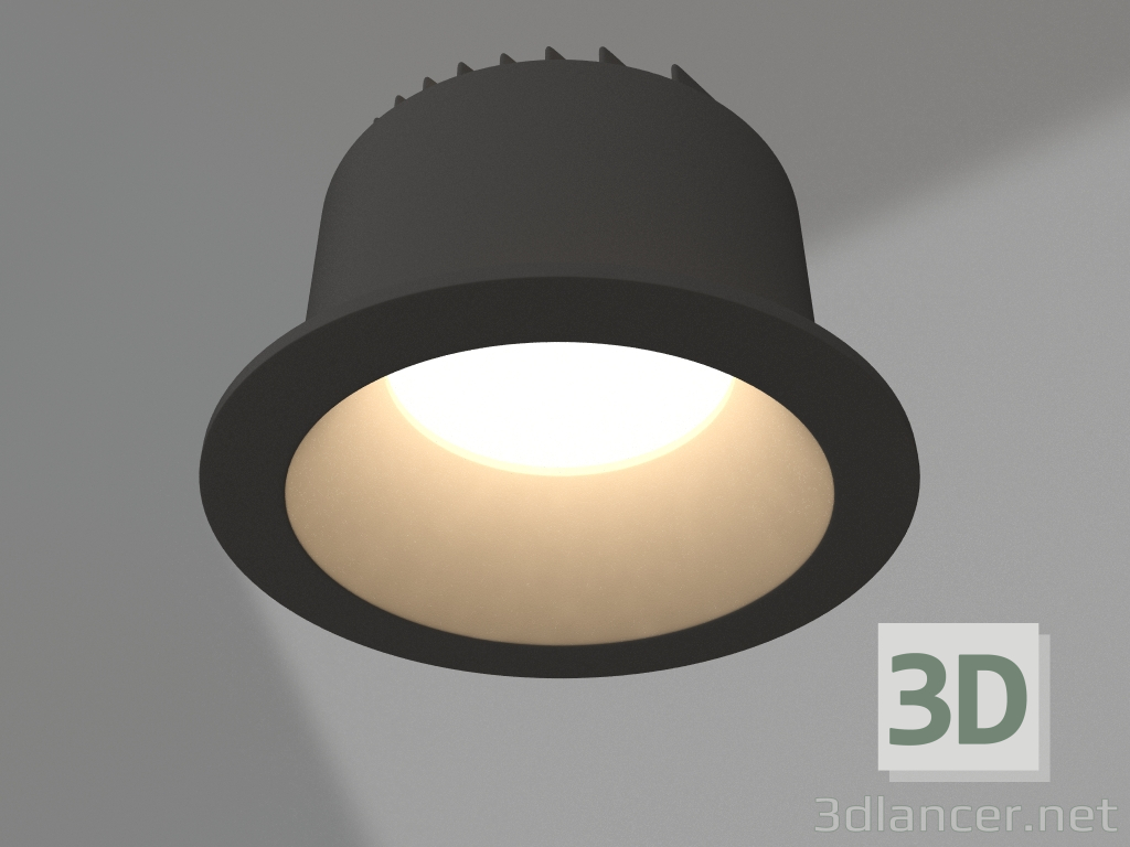 modello 3D Lampada MS-DROP-BUILT-R84-8W Warm3000 (BK, 85 gradi, 230V) - anteprima