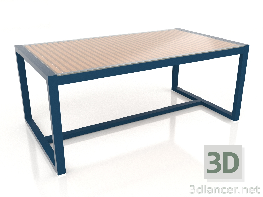 3d model Mesa de comedor con tapa de cristal 179 (Gris azul) - vista previa
