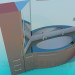 3d model Chic washbasin with mirror and cabinet - preview