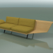 3D modeli Köşe Çift Modül Lounge 4408 (90 ° Sol, Doğal meşe) - önizleme
