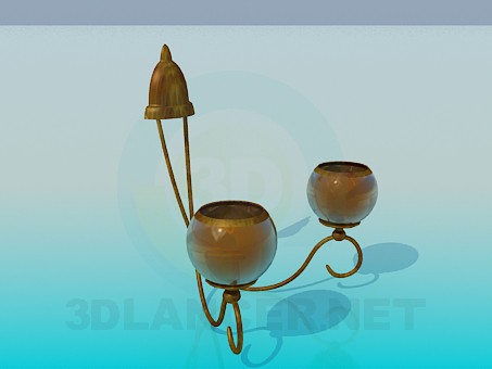 3d модель Настенный светильник – превью