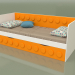 modello 3D Divano letto per adolescenti con 1 cassetto (Mango) - anteprima