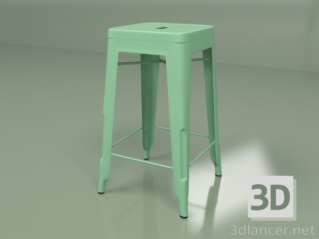 modèle 3D Chaise semi-bar Marais Color 2 (vert clair) - preview