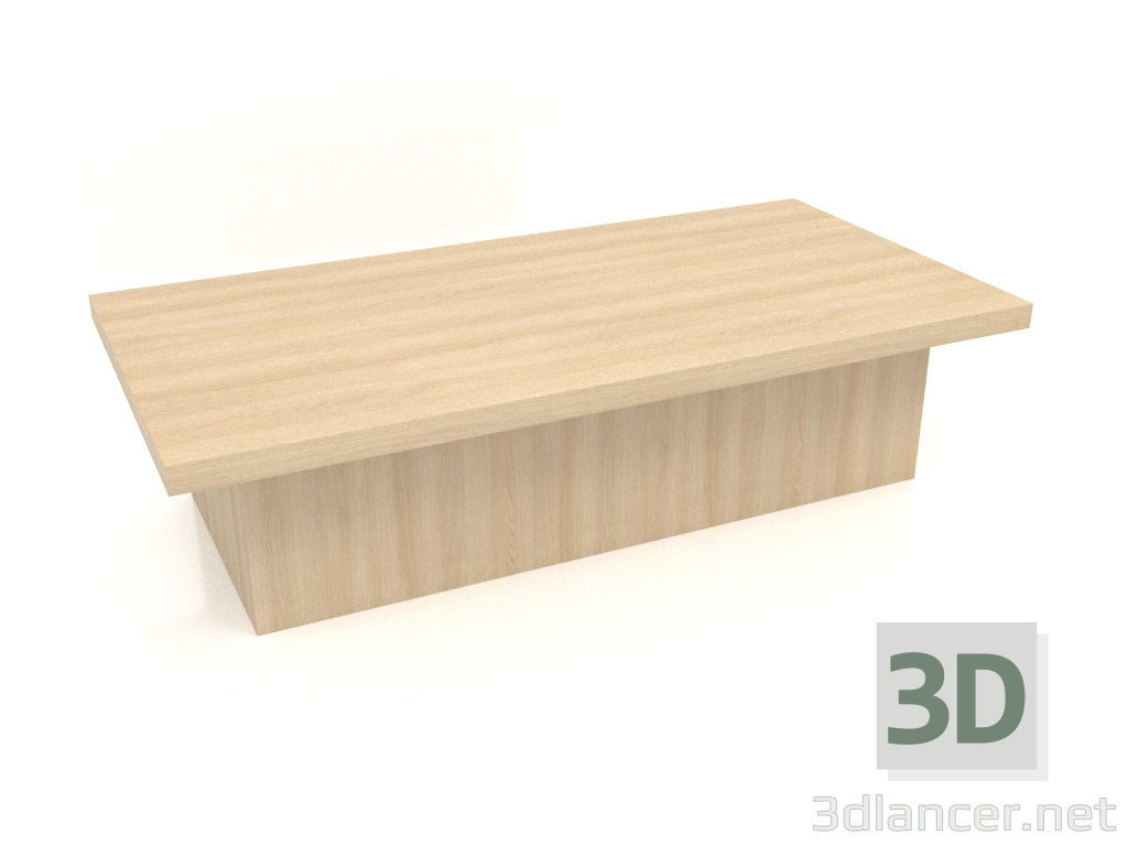 3D Modell Couchtisch JT 101 (1600x800x400, Holz weiß) - Vorschau