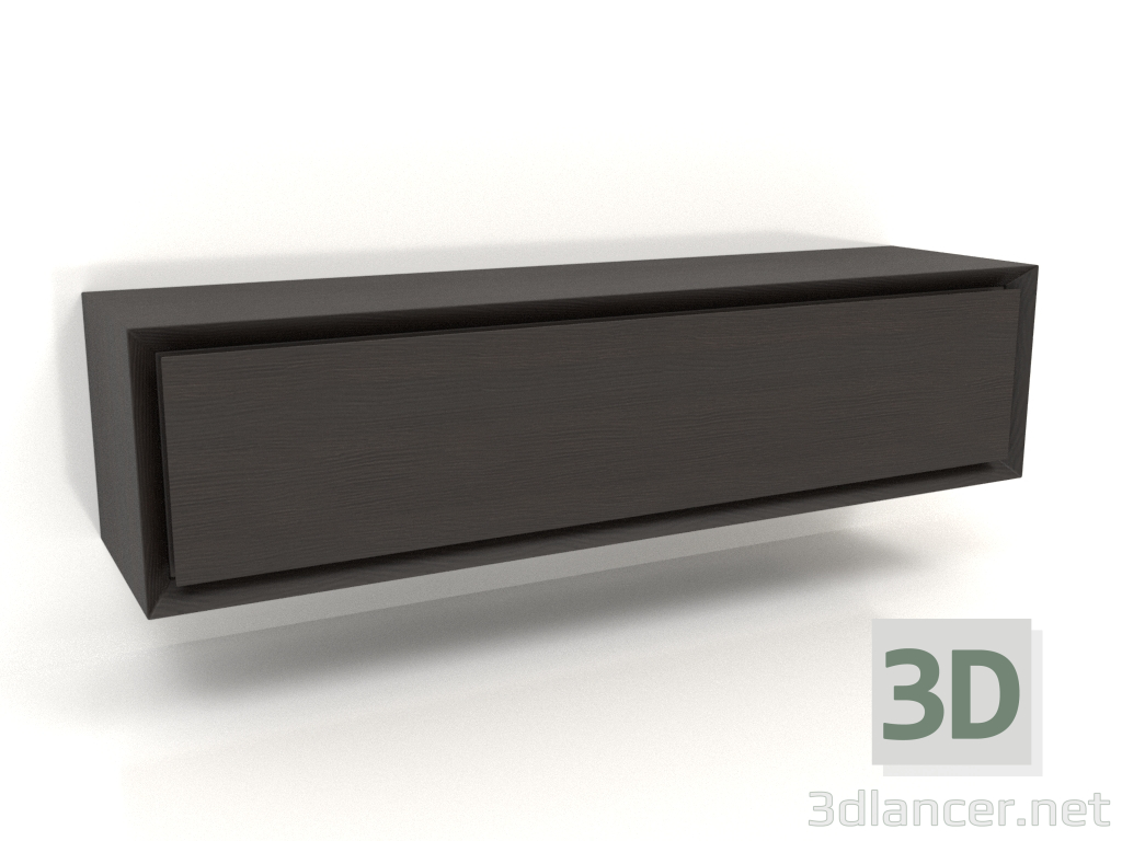 3d model Mueble TM 011 (800x200x200, madera marrón oscuro) - vista previa