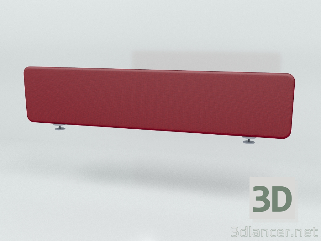 3D modeli Akustik ekran Masa Bank İkiz ZUT16 (1590x350) - önizleme