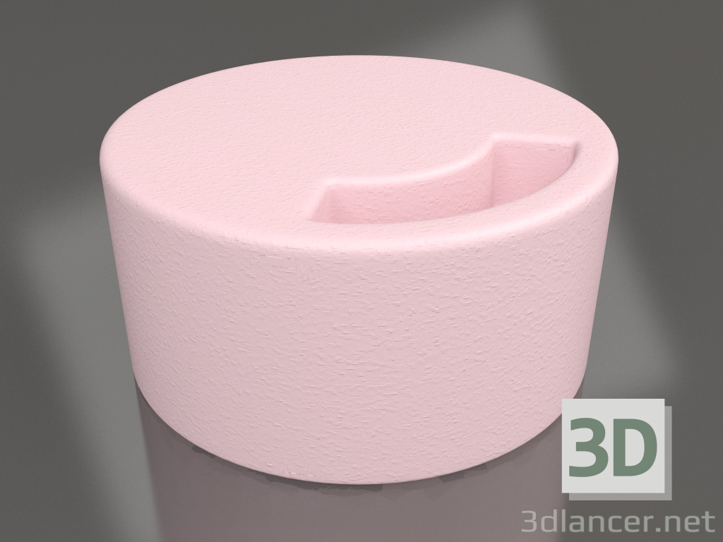 3d model Mesa club (rosa) - vista previa