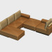 3D Modell Modulares Sofa Ecke Apollo - Vorschau