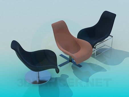 3 डी मॉडल कुर्सियों - पूर्वावलोकन