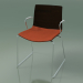 3D Modell Stuhl 0454 (auf einer Rutsche mit Armlehnen, mit einem Kissen auf dem Sitz, wenge) - Vorschau