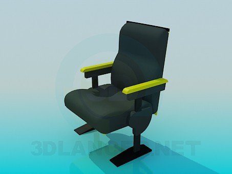 3d модель Кресло с подлокотниками – превью