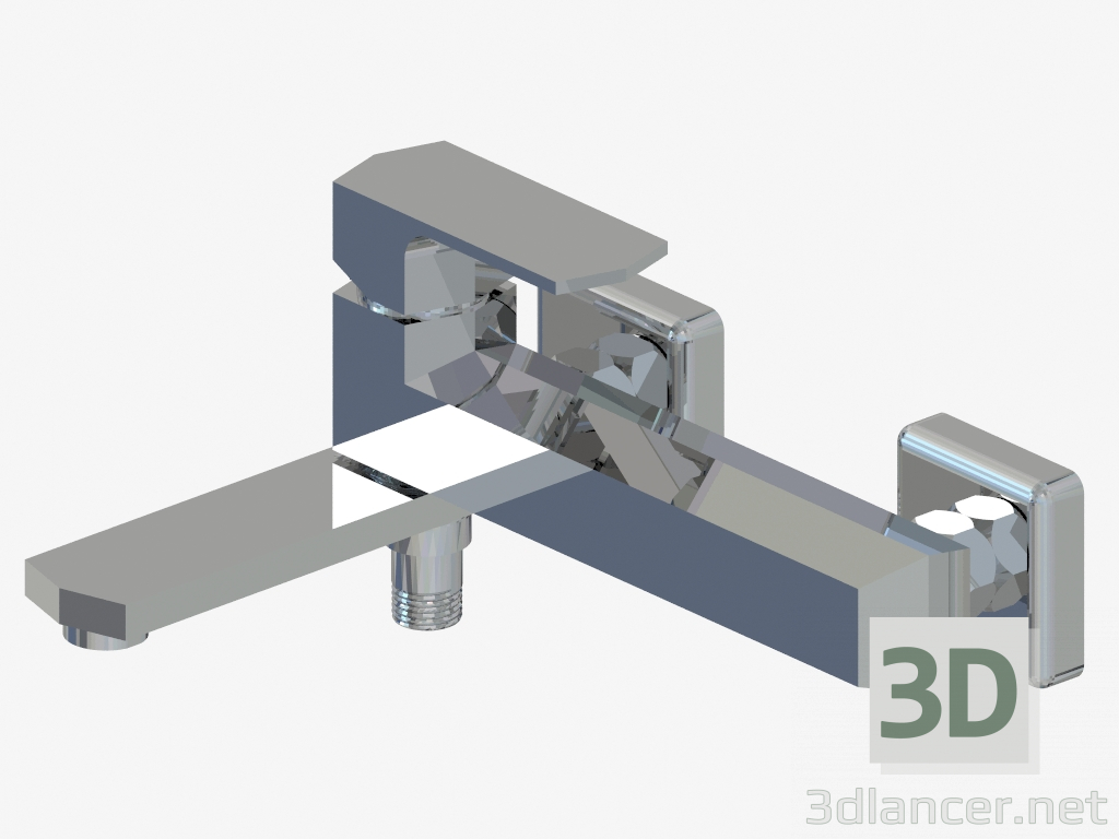 3D Modell Badearmatur mit Klappauslauf Maruna (BGM 012M) - Vorschau