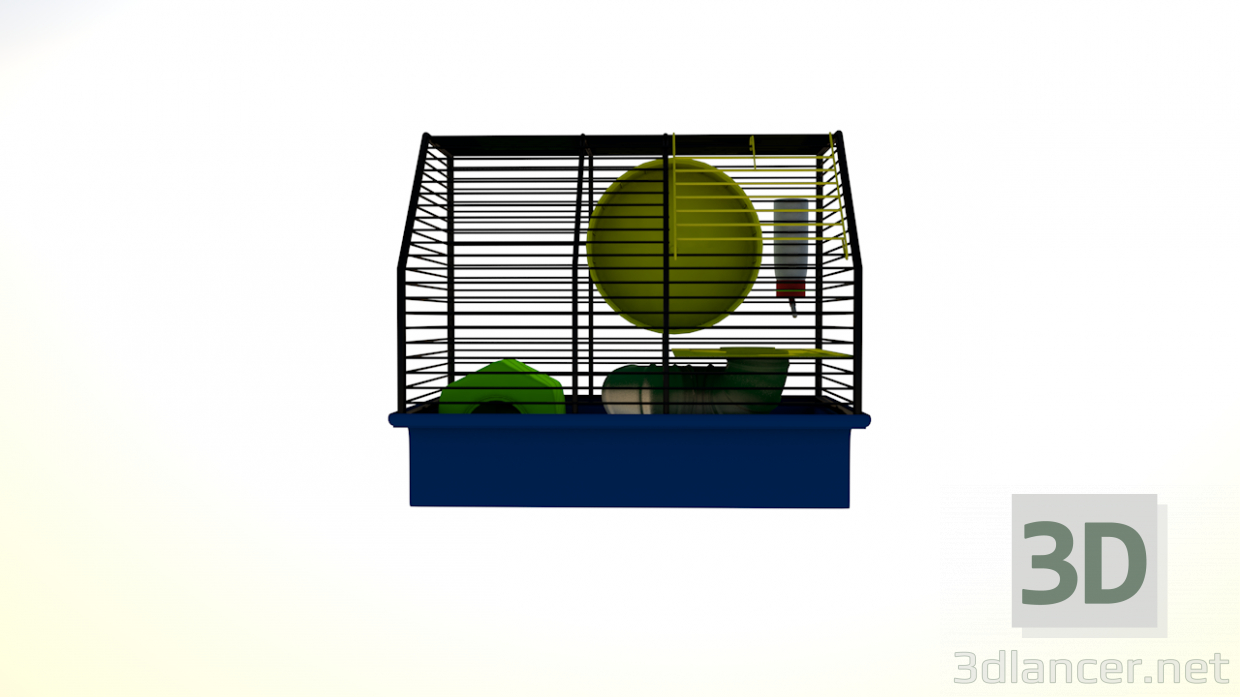 modèle 3D de cage à hamster acheter - rendu