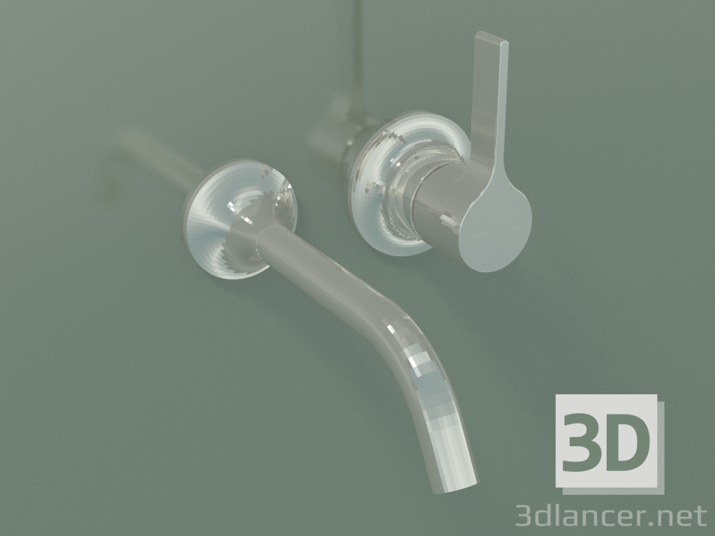 3D Modell Einhebelmischer für Waschbecken (36 812 809-080010) - Vorschau