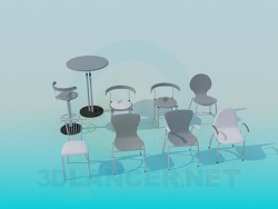 Stühle in verschiedenen
