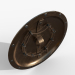 escudo espartano 3D modelo Compro - render