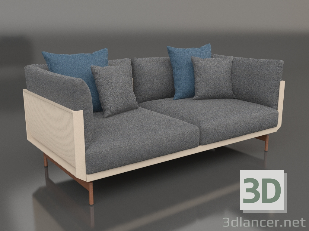 modèle 3D Canapé pour 2 personnes (Sable) - preview
