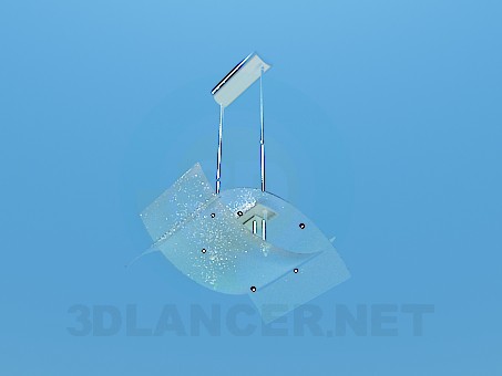 modèle 3D Lustre hightech - preview