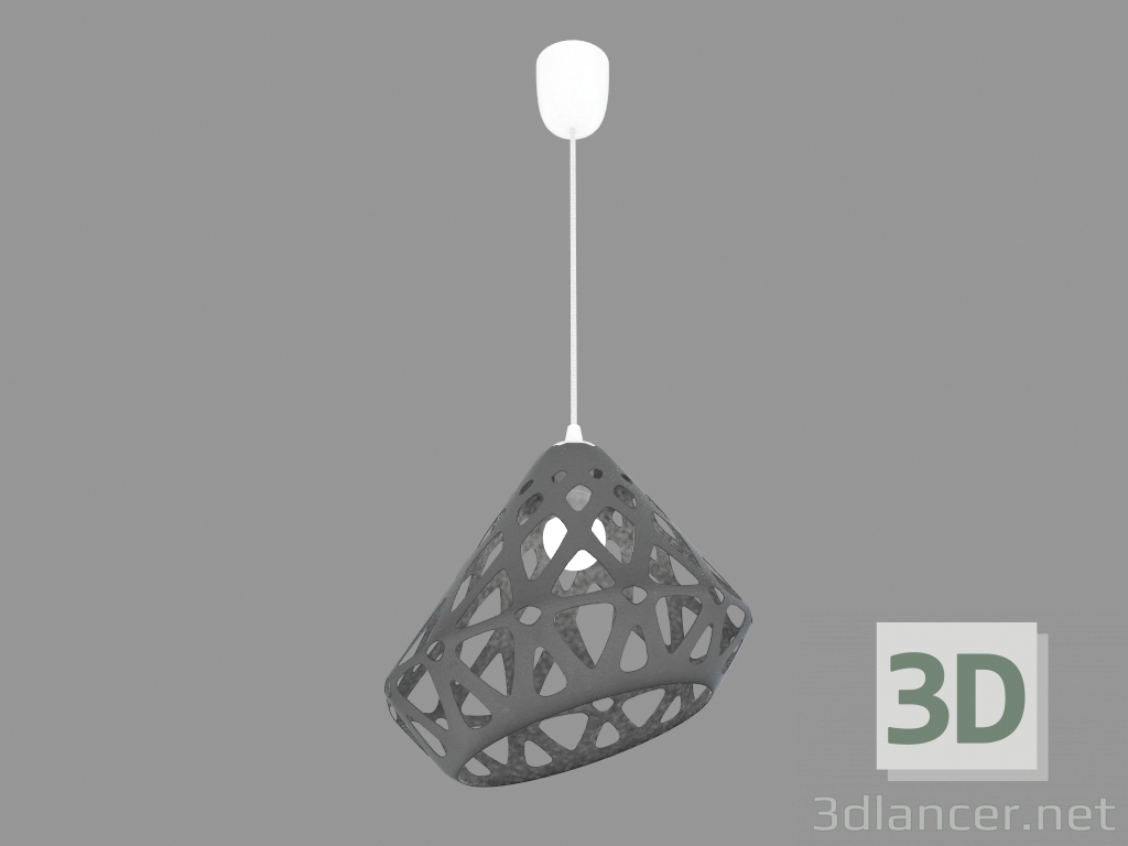 3D Modell Lampe hängt (graues Licht) - Vorschau