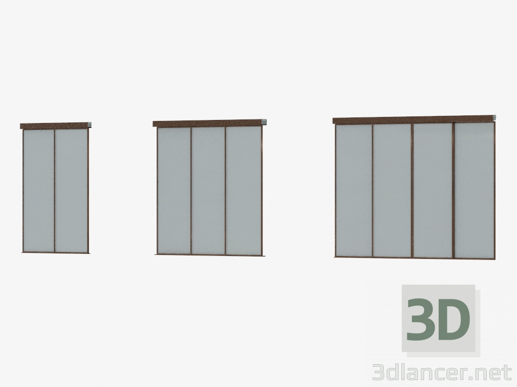 modèle 3D Cloison interroom de A5 (bronze SSS argent) - preview