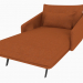 3d model Chaise lounge (HC HI HD) - vista previa