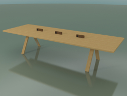 Tisch mit Büroarbeitsplatte 5009 (H 74 - 360 x 120 cm, natürliche Eiche, Zusammensetzung 1)