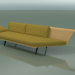 3D modeli Köşe Çift Modül Lounge 4409 (90 ° Sol, Doğal meşe) - önizleme