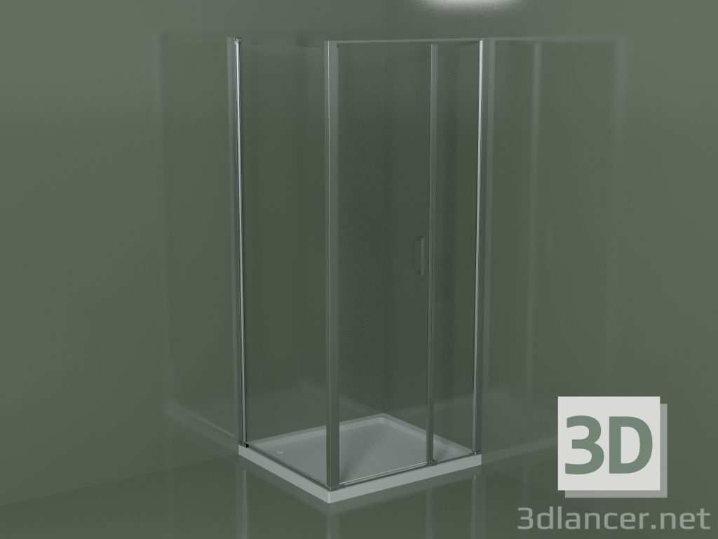 modèle 3D Cabine de douche d'angle L2 LG - preview