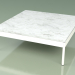 3d model Coffee table 351 (Metal Milk, Carrara Marble) - preview