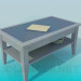 modèle 3D Table basse avec étagère - preview