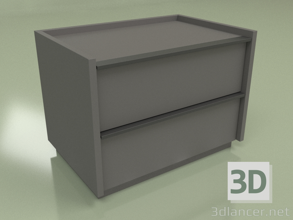 3d model Bedside table Verona NS (6) - preview