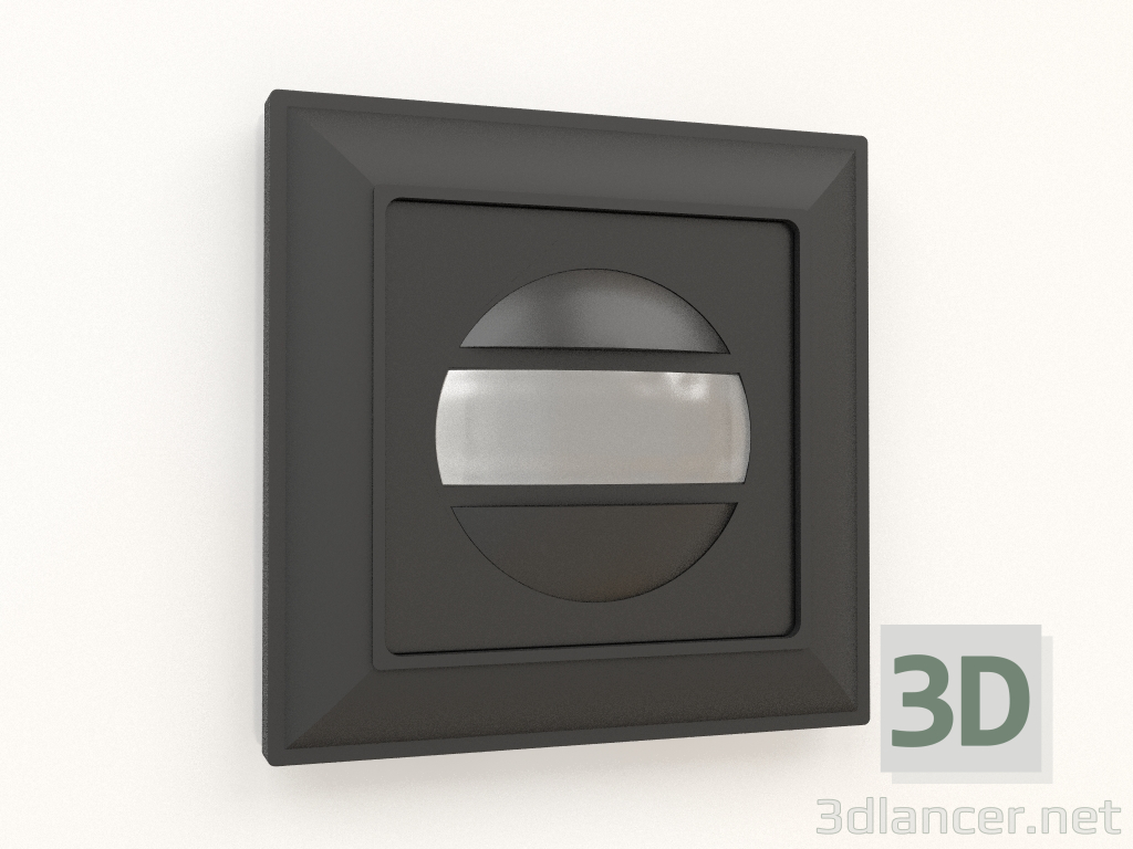 modèle 3D Détecteur de mouvement (noir mat) - preview