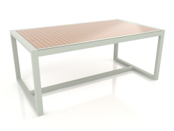 Dining table with glass top 179 (Cement gray)