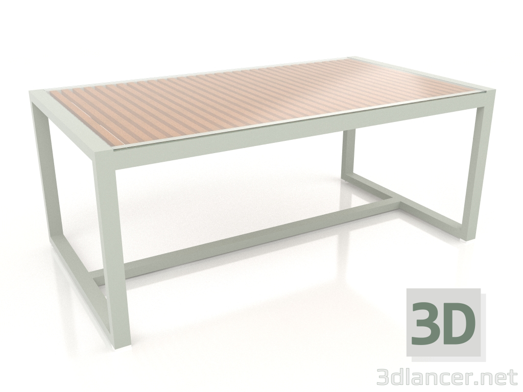 3d model Mesa de comedor con tapa de cristal 179 (Gris cemento) - vista previa