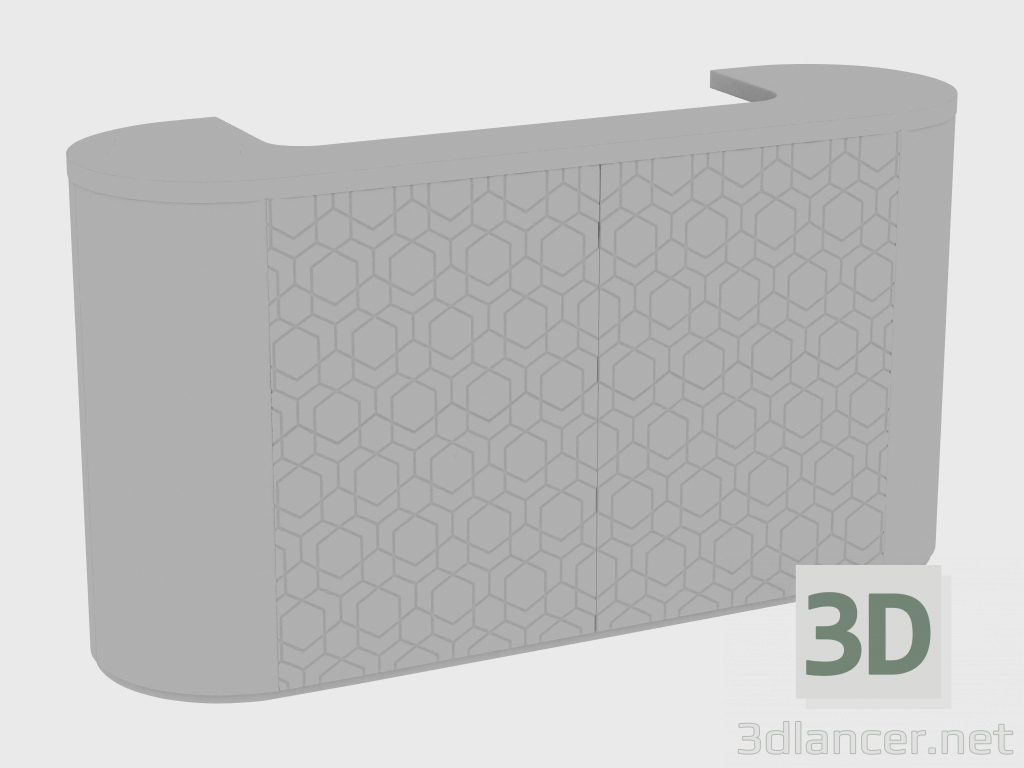 3d model Bar counter ALEXANDER BAR SEQUENCE (200x60xH108) - preview