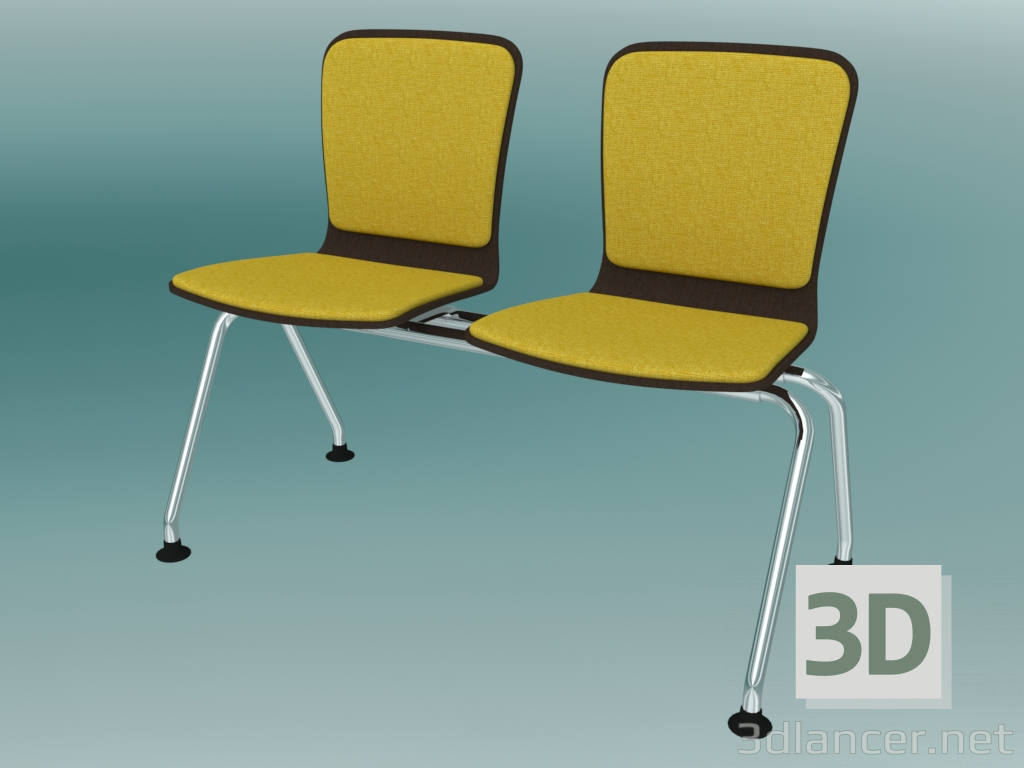 3d model Double bench (K33L2) - preview