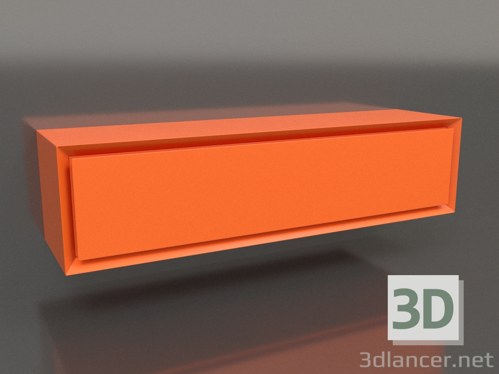 3d model Cabinet TM 011 (800x200x200, luminous bright orange) - preview