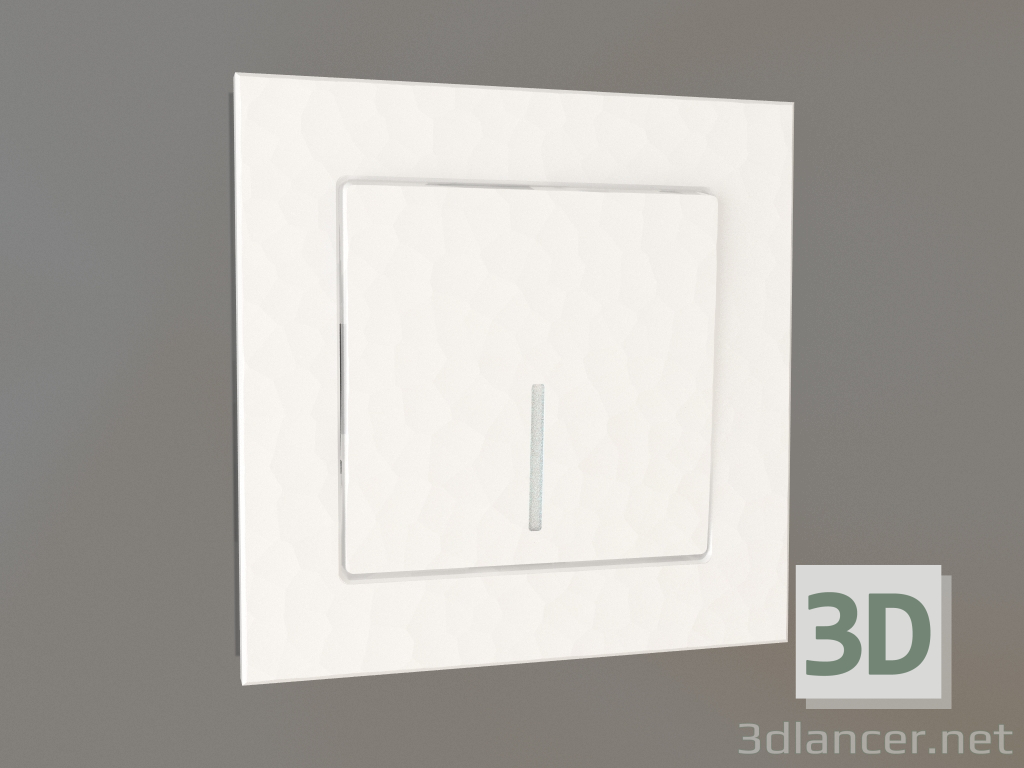 modello 3D Selettore a chiave singola con retroilluminazione (martello bianco) - anteprima