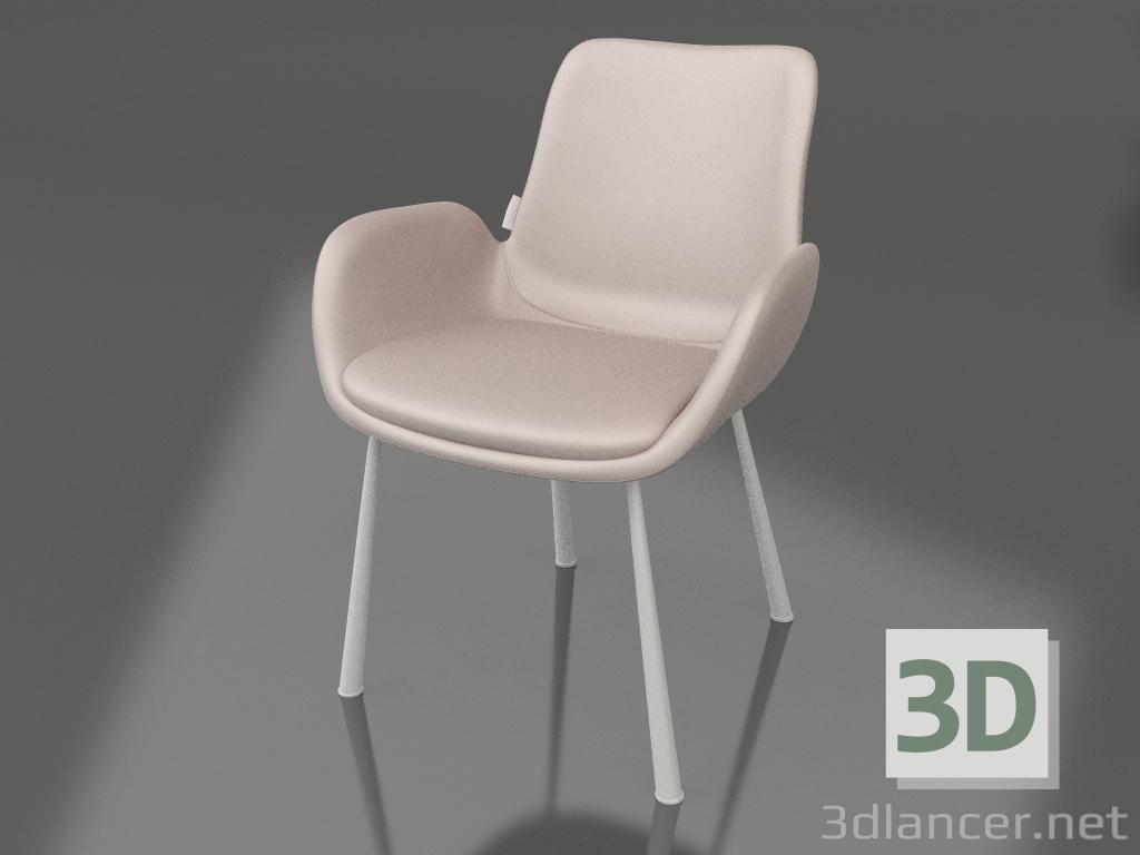 Modelo 3d Poltrona Brit LL (Castanho) - preview