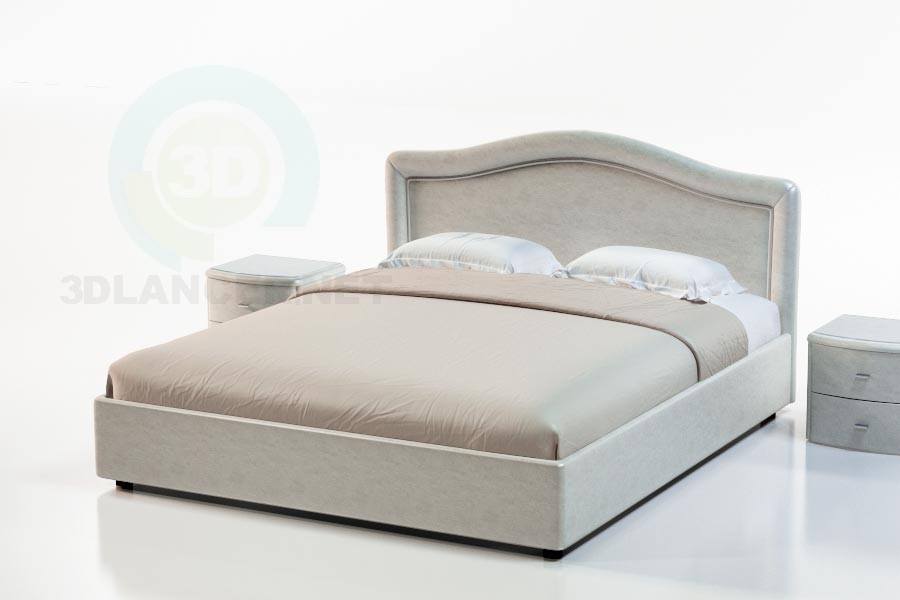 3d модель Кровать Гранада – превью