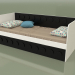 modèle 3D Canapé-lit pour ados avec 1 tiroir (Noir) - preview