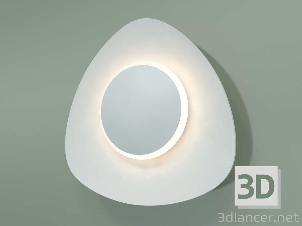 3d модель Настінний світлодіодний світильник Scuro 40151-1 LED (білий) – превью