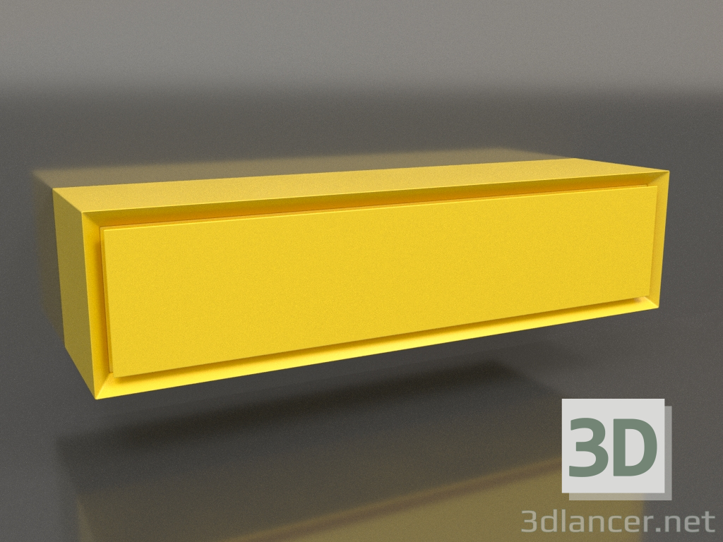 modello 3D Armadio TM 011 (800x200x200, giallo luminoso) - anteprima