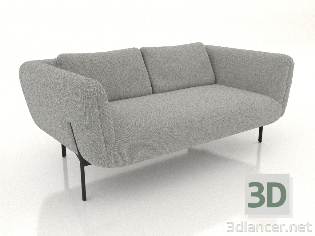 3 डी मॉडल 2-सीटर सोफा (विकल्प 2) - पूर्वावलोकन
