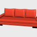 3d model Louisiana Triple Sofa - preview