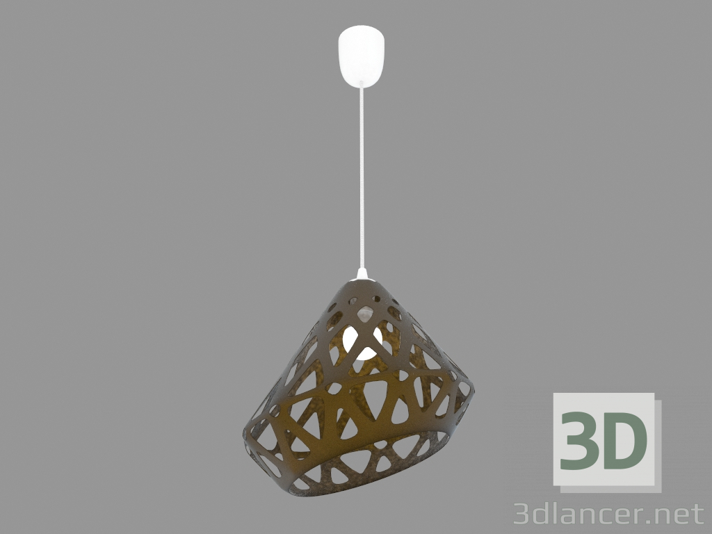 3D Modell Lampe hängt (Gelb 2.1 drk Licht) - Vorschau
