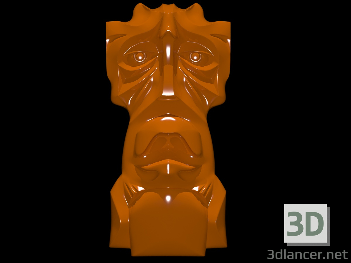 Máscara pagana 3D modelo Compro - render