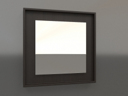 Espelho ZL 18 (400x400, madeira castanho escuro)