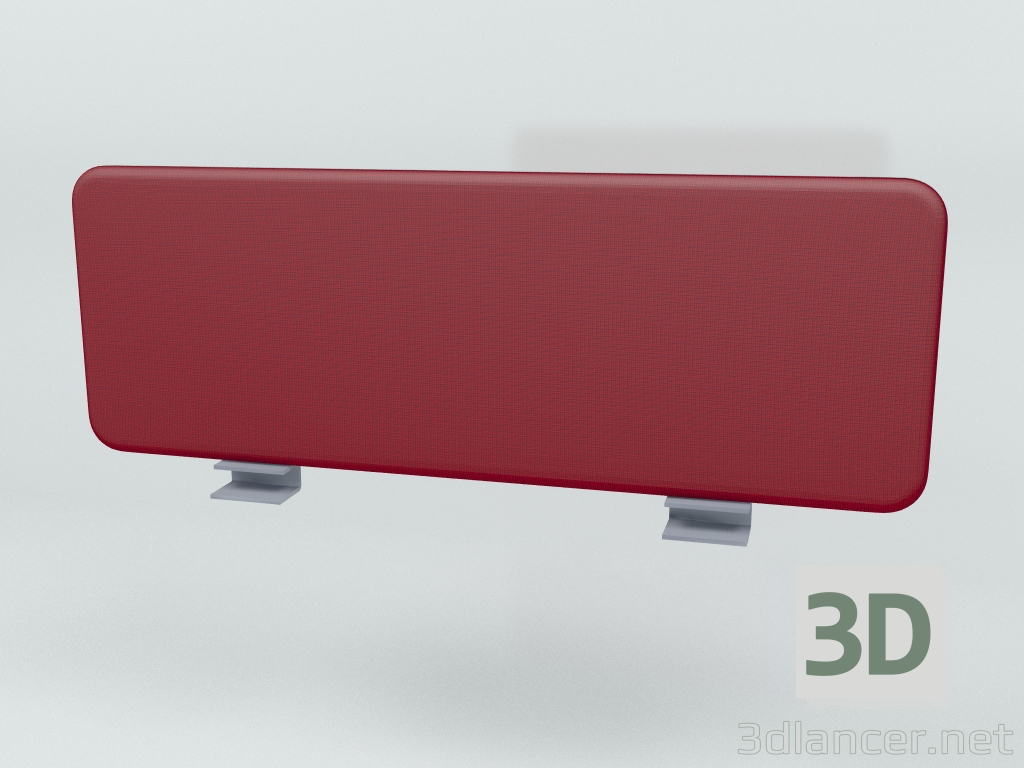 3D Modell Akustikwand Schreibtisch Single Twin ZUT01 (990x350) - Vorschau